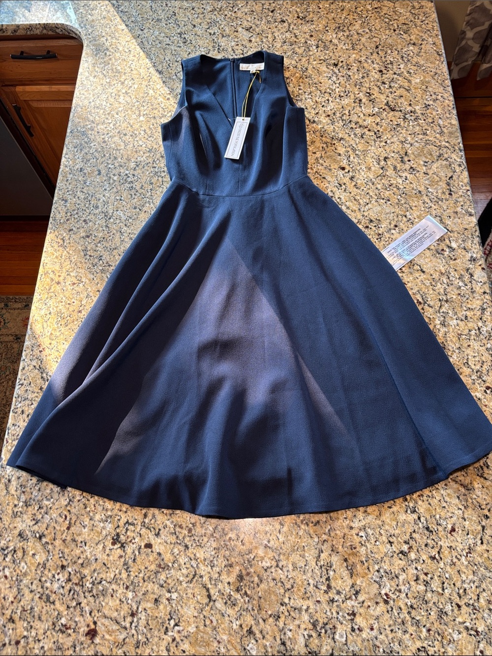 Catalina MIDNIGHT BLUE Fit & Flare A Line midi dress